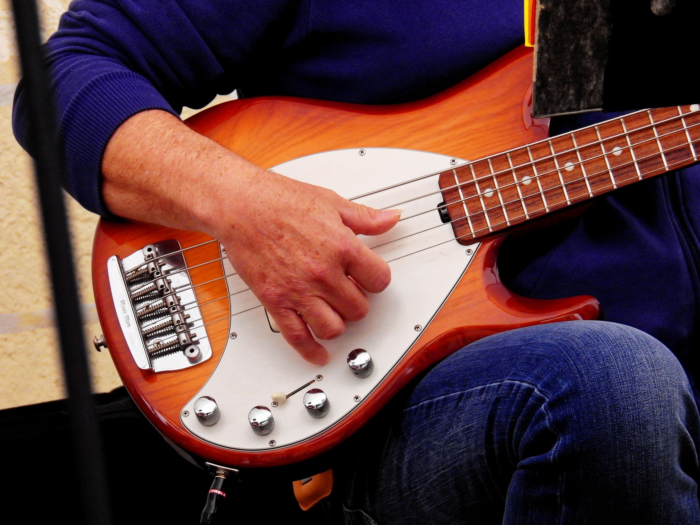 Musician with guitar